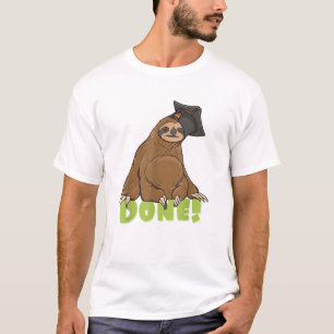 Sloth Funny Class Of 2024 School College Graduatio T-Shirt