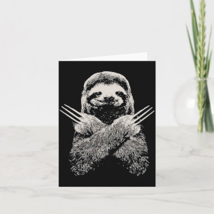 Sloth Funny Costume Gift For Lazy S Card