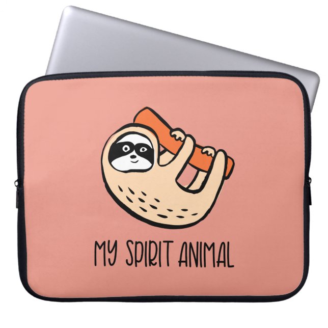 Sloth funny laptop sleeve (Front)