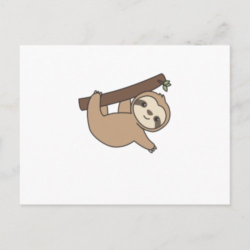 Sloth Funny Relaxed Cute Animals For Kids Postcard
