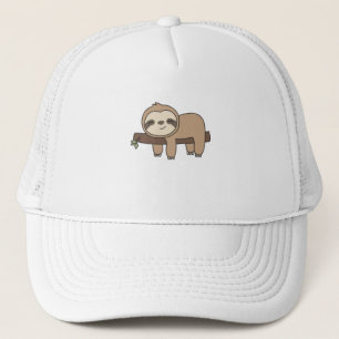 Sloth Funny Relaxed Cute Animals For Kids Trucker Hat