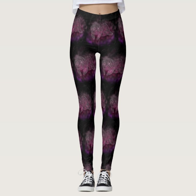 Sloth Galaxy Leggings (Front)