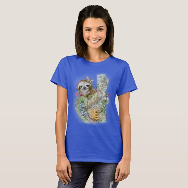 Sloth Garden T-shirt (Front Full)