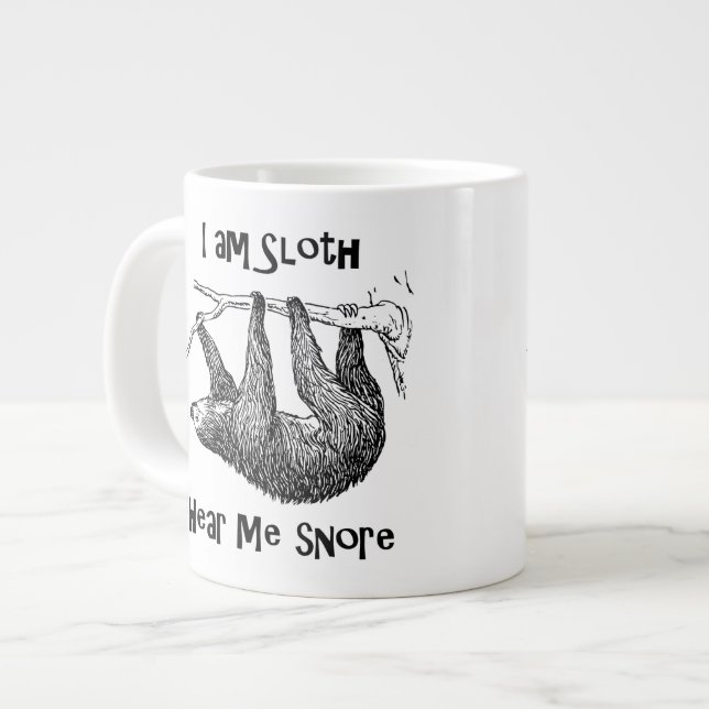 Sloth Giant Coffee Mug (Front Left)