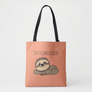 Sloth Gonna Sloth All-Over-Print Tote Bag