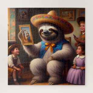 Sloth Grandpa Jigsaw Puzzle