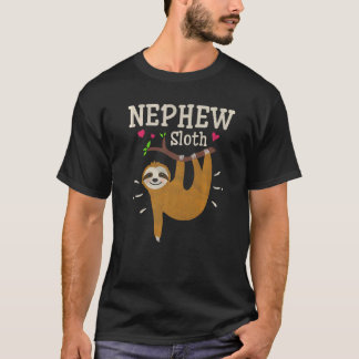 Sloth Graphic Humor Zoo Animal  Nephew T-Shirt