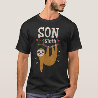 Sloth Graphic Humor Zoo Animal Son T-Shirt