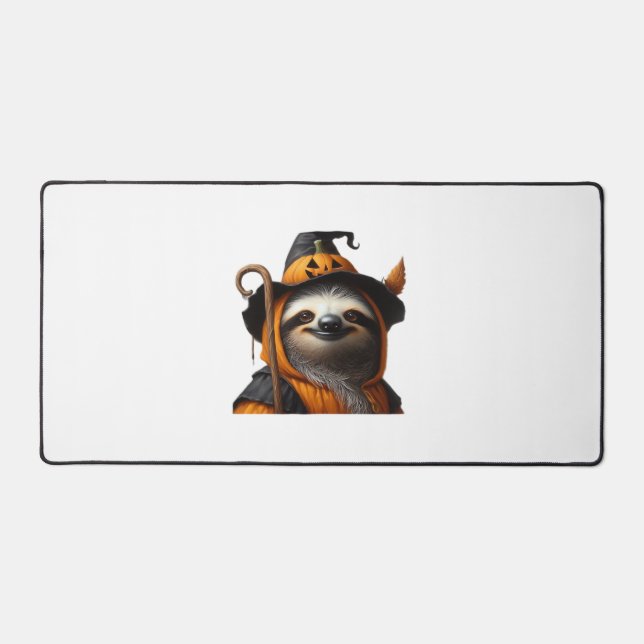 Sloth Halloween Classic T-Shirt Desk Mat (Front)