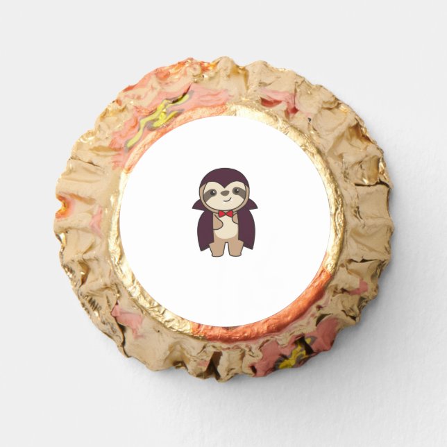 Sloth Halloween Cute Devil Vampire Costume Reese's Peanut Butter Cups (Front)