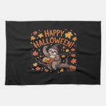 Sloth Halloween Day Classic T-Shirt Kitchen Towel