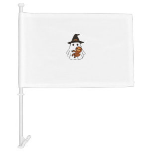 Sloth Halloween Ghost Witch Hat Animal Lovers Boys Car Flag