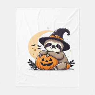Sloth Halloween Motif Cute Classic T-Shirt Fleece Blanket