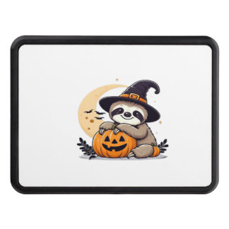 Sloth Halloween Motif Cute Classic T-Shirt Hitch Cover