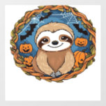 sloth, halloween, october, autumn, thanksgiving Ov Wall Decal