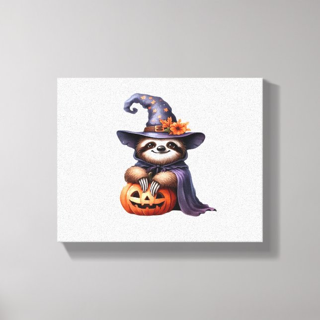 Sloth Halloween Outfit Classic T-Shirt Canvas Print (Front)