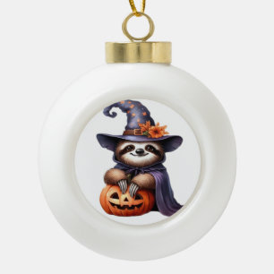 Sloth Halloween Outfit Classic T-Shirt Ceramic Ball Christmas Ornament
