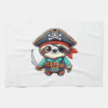 Sloth Halloween Pirate Kids Women Men Sloth Classi Kitchen Towel