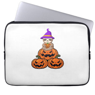 Sloth Halloween Premium T-Shirt Laptop Sleeve