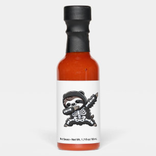 Sloth Halloween Skeleton Kids Women Men Sloth Clas Hot Sauces