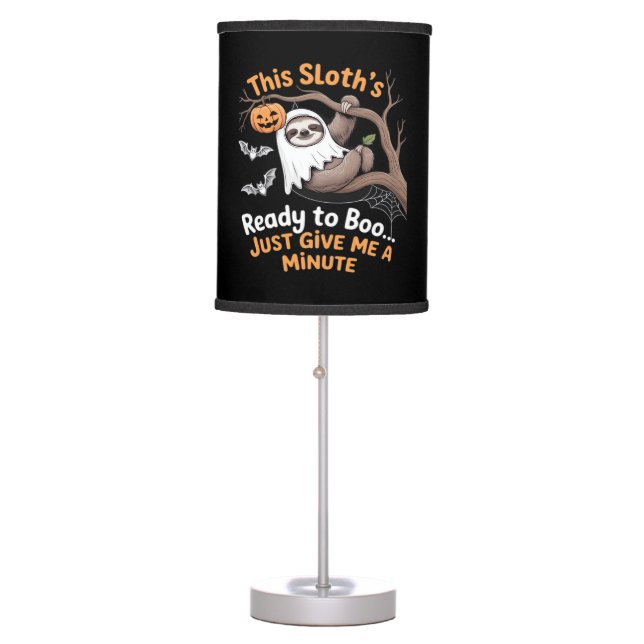 Sloth Halloween Sloths Cute Bat Vampire Essential  Table Lamp (Front)