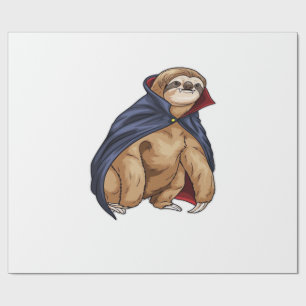 Sloth Halloween Vampire Classic T-Shirt Wrapping Paper