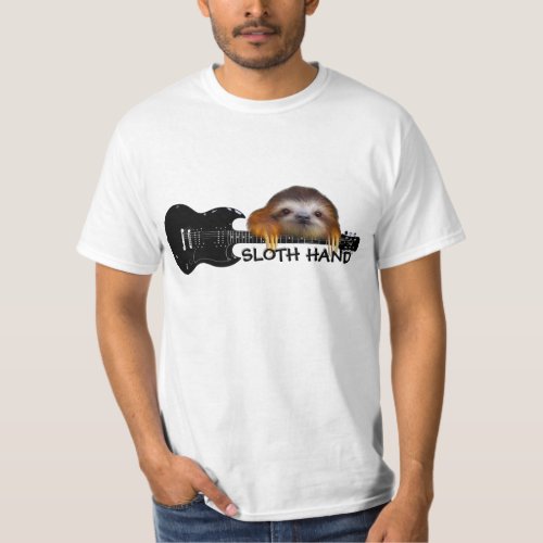 Sloth Hand Guitarist T_Shirt