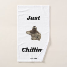 Sloth Hand Towel By Zone_413