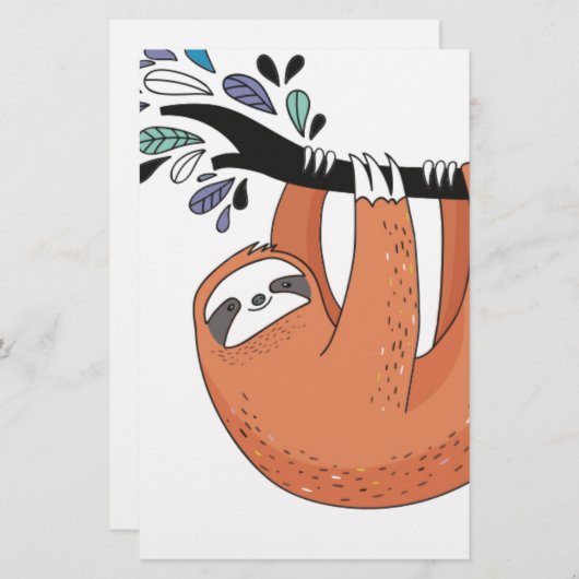 Sloth hang in there (Front/Back)