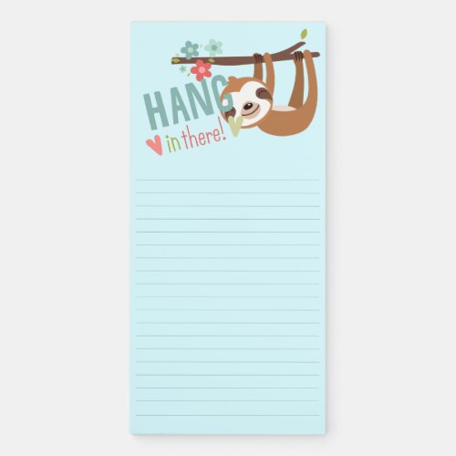 Sloth Hang In There Notepad