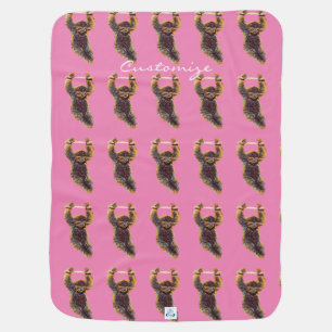 Sloth Hanging Out Thunder_Cove Baby Blanket