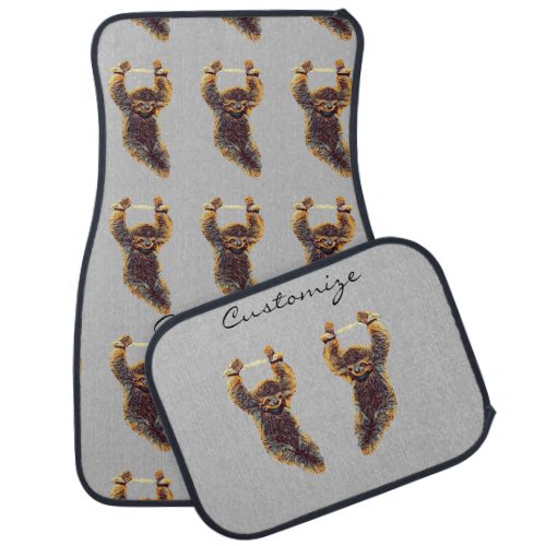 Sloth Hanging Out Thunder_Cove Car Floor Mat