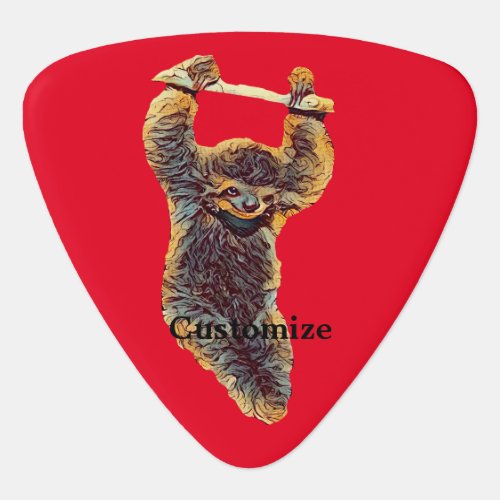 Sloth Hanging Out Thunder_Cove  Guitar Pick