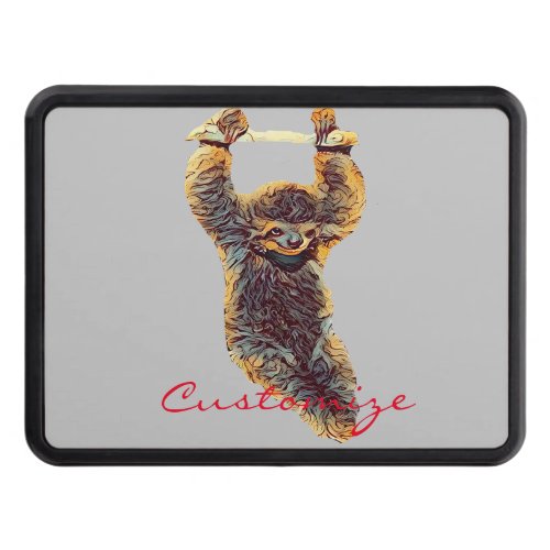 Sloth Hanging Out Thunder_Cove Hitch Cover