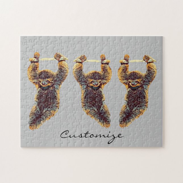 Sloth Hanging Out Thunder_Cove Jigsaw Puzzle (Horizontal)