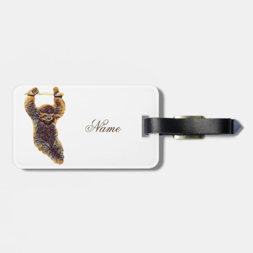 Sloth Hanging Out Thunder_Cove Luggage Tag