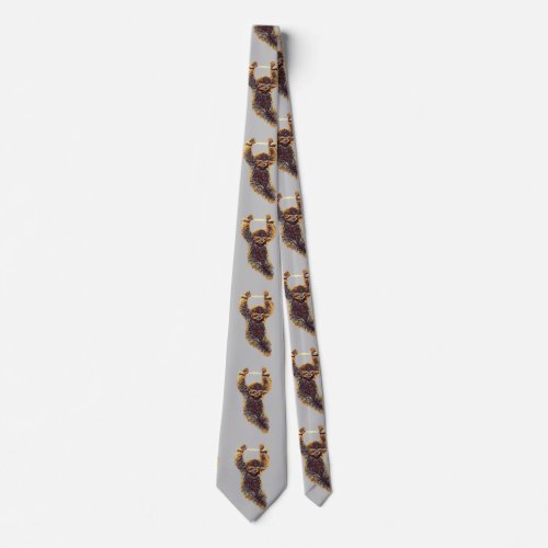 Sloth Hanging Out Thunder_Cove Neck Tie