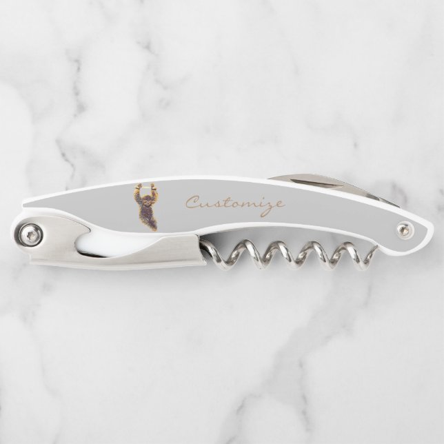 Sloth Hanging Out Thunder_Cove Waiter's Corkscrew (Front)