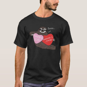 Sloth Happy 20th Anniversary Twentieth Couples 20 T-Shirt