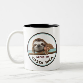 Sloth - Hecho en Costa Rica, Pura Vida Two-Tone Co Two-Tone Coffee Mug