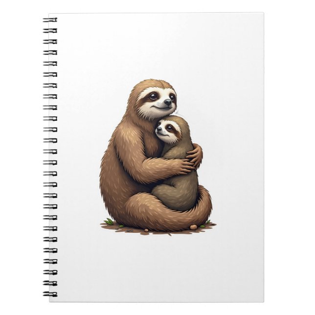 Sloth Heritage Print Engraving Shirt 3 Notebook (Front)