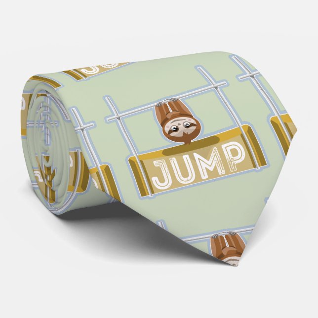 Sloth High Jump Neck Tie (Rolled)