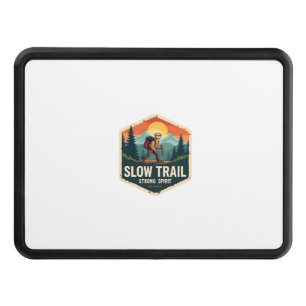 Sloth Hiking Shirt Vintage Trail Buddy Design Hitch Cover