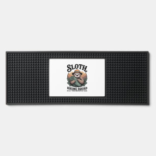 Sloth Hiking Squad Funny Camping Bar Mat