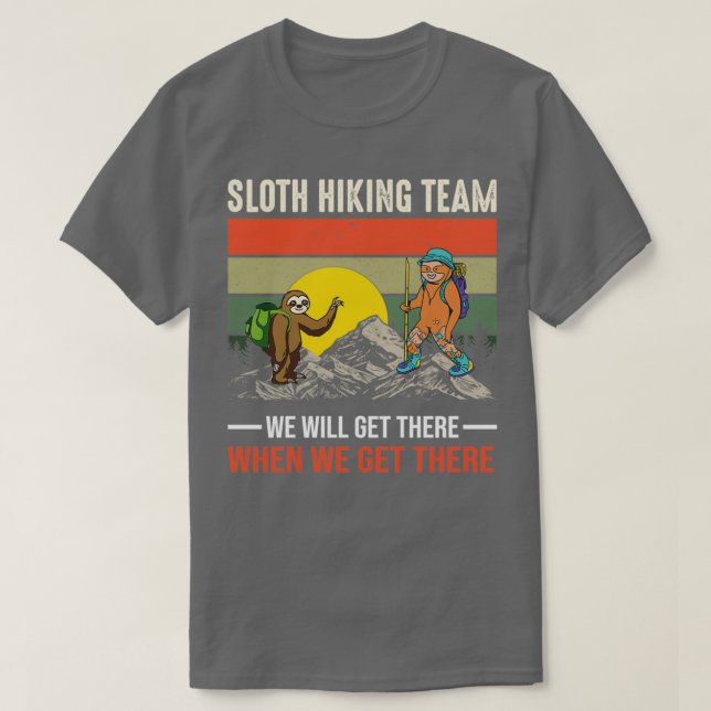 Sloth Hiking Team Day of Mountain Rescue T-Shirt (Design Front)