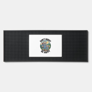 Sloth Hiking Team Don't Hurry Be Happy Enjoy the J Bar Mat