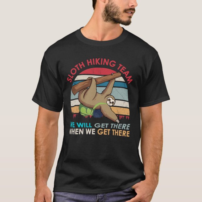 sloth hiking team shirt (Front)