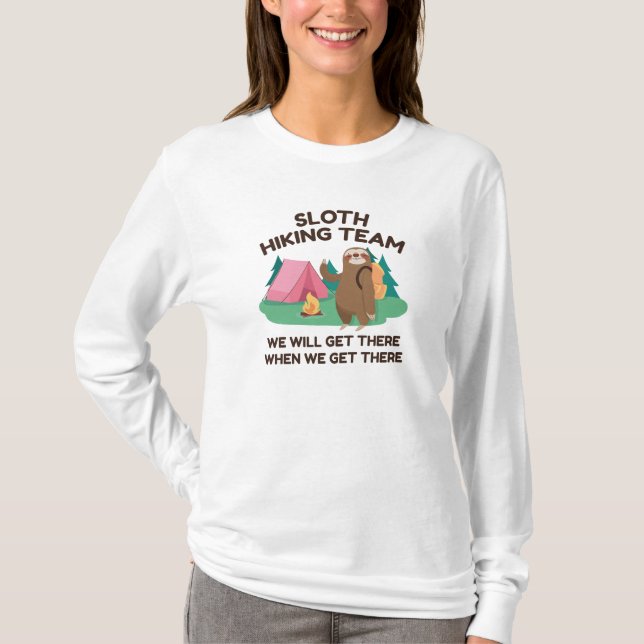 Sloth Hiking Team T-Shirt (Front)