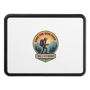 Sloth Hiking Vintage Shirt Funny Slow Trail Design Hitch Cover