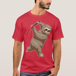 Sloth Hockey Hockey bat T-Shirt